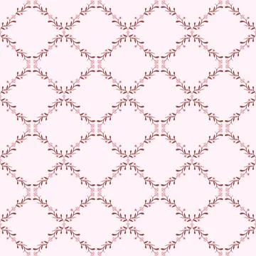 Floral whimsy intertwine pattern pink and white 스톡 일러스트