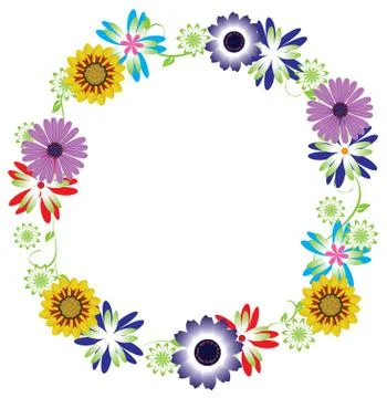 Floral Wreath Stock-Illustration