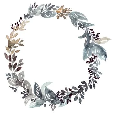 Floral wreath Stock Illustration