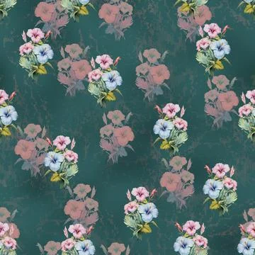 Floral,Flower,Pattern,Illustration,Design,And,Texture,And,Structure,Pattern Stock Illustration