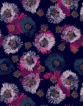 Floral,Pattern,Dot,Texture,In,Background,All,Over,Pattern Stockillustratie