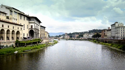 Florence, arno river Video stock 33626238