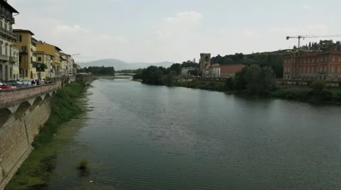 Florence Arno River Stock Footage 67425324