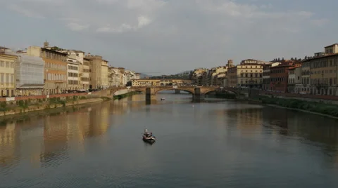 Florence Arno River Stock Footage 67426538