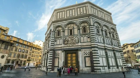 Florence Baptistery Hyperlapse in 4K Video stock 85122372