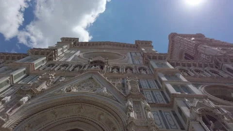 Florence Cathedral. Bottom view. Video stock 134713395