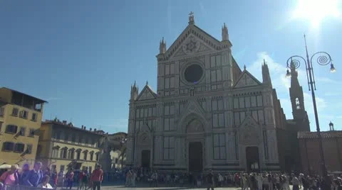 Florence, cathedral chatolic.Dome. Vídeos de archivo 12533805