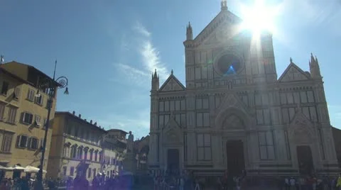Florence, cathedral chatolic.Dome. Stock-Footage 12533908