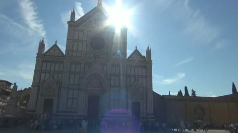 Florence, cathedral chatolic.Dome. Stock-Footage 12533923