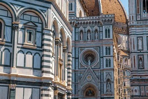Florence Cathedral Facade Stock Photos