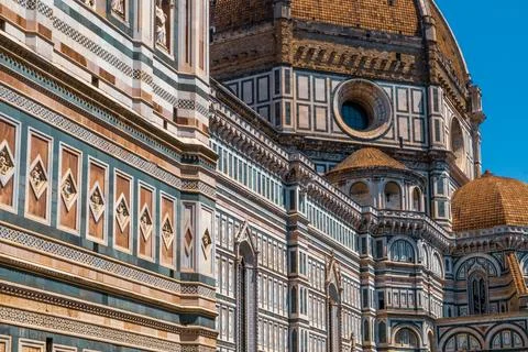 Florence Cathedral Facade Stock Photos