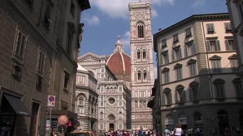 Florence - cathedral Video stock 7736770