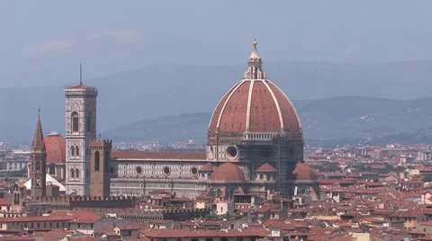 Florence - cathedral, Italy Video stock 7750710