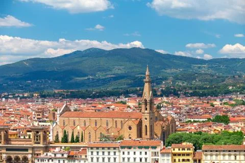 Florence cityscape in summer Foto stock