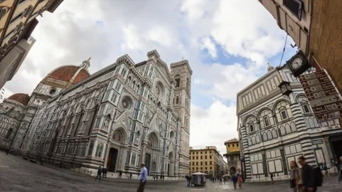 Florence, dome of Brunelleschi Stock Footage 74915583