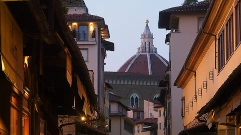 Florence, the dome of the cathedral. Stock Footage 113413496