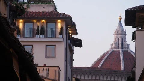 Florence, the dome of the cathedral. Stock Footage 113413977