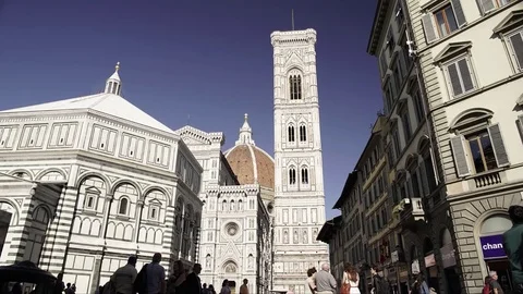 Florence Dome Cathedral Timelapse 4K Stock Footage 76662798