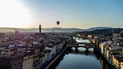 Florence by drone Stock Photos
