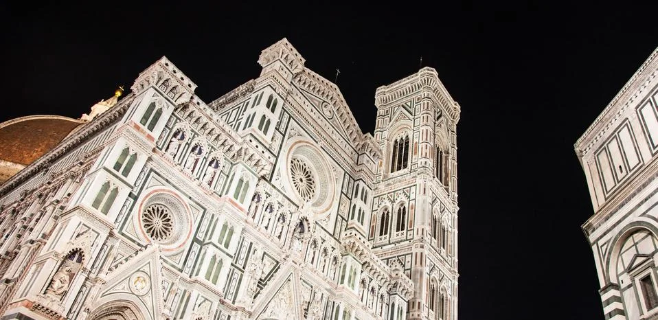 Florence duomo by night Stock Photos