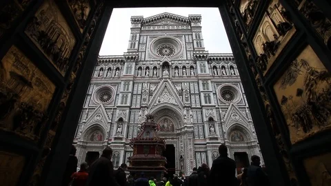 Florence, Easter time, Scoppio del Carro. Stock Footage 113111175