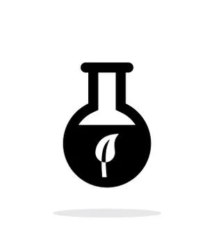 Florence flask with eco substance simple icon on white background Stockillustratie