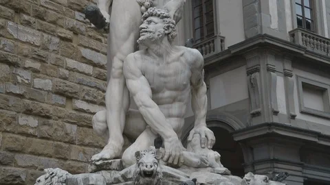 Florence, Hercules kills Caco Video stock 110989117