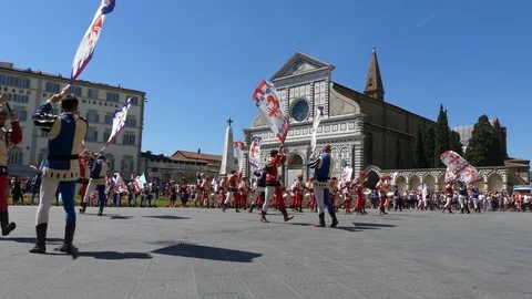 Florence Italy Parade Video stock 112872929