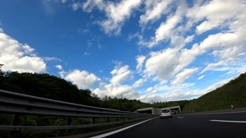 Florence, Italy September 27 2022 Tuscany Driving Timelapse Highway 스톡 동영상 303139953