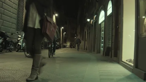 Florence by night (2) Stock Footage 45421088