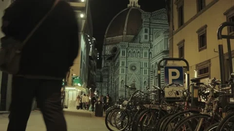 Florence by night (5) Stock Footage 45421084