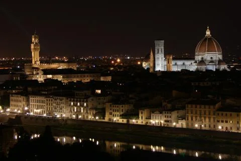 Florence at night. Stock Photos