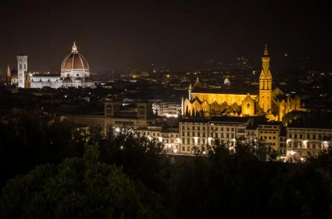 Florence by Night Stock Photos