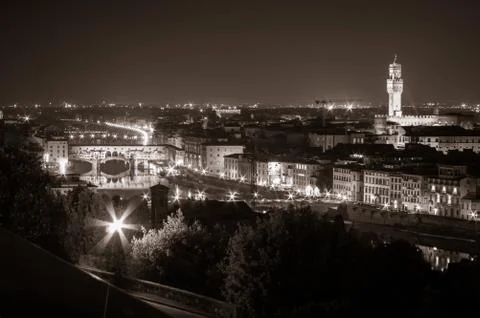 Florence by Night Stock Photos