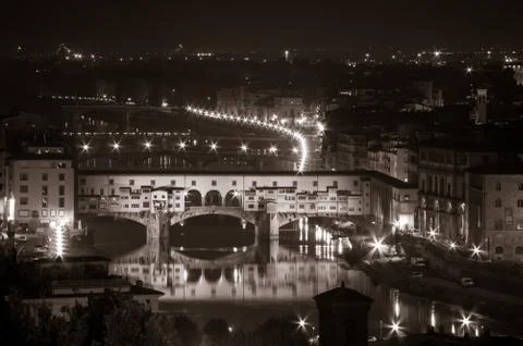 Florence by Night Stock Photos