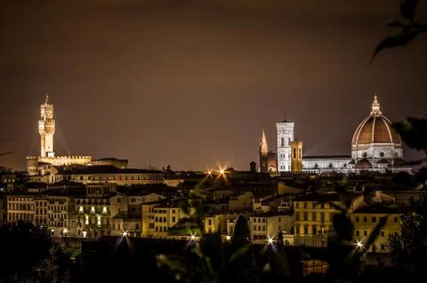 Florence by Night Stock Photos
