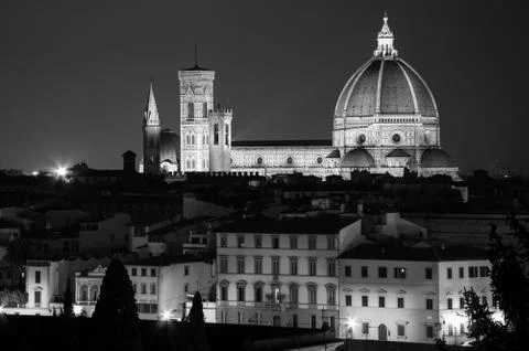Florence by Night Stock Photos
