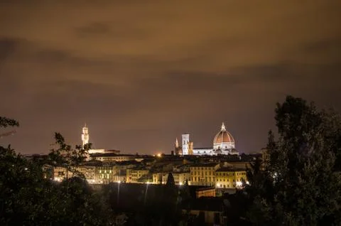 Florence by Night Stock Photos