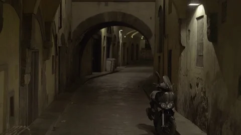Florence Night Streets View 4K Stock Footage 76669882