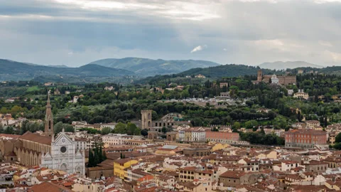 Florence old town timelapse Stock Footage 172489315