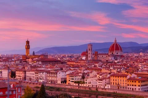 Florence. Palazzo Vecchio. Stock Photos