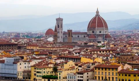 Florence panorama city skyline, Florence, Italy Stock Photos