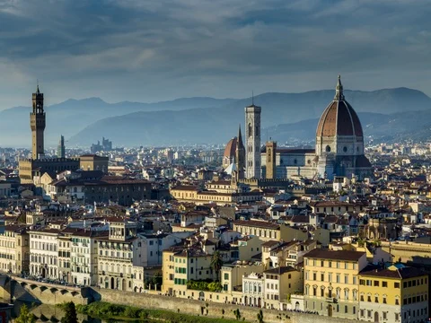 Florence Panoramic view timelapse video 스톡 동영상 85126152