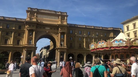 Florence: People Walking 스톡 동영상 118644589