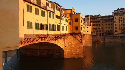 Florence, the Ponte Vecchio bridge. Stock Footage 147268501