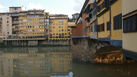 Florence, the Ponte Vecchio bridge. Stock Footage 147268653