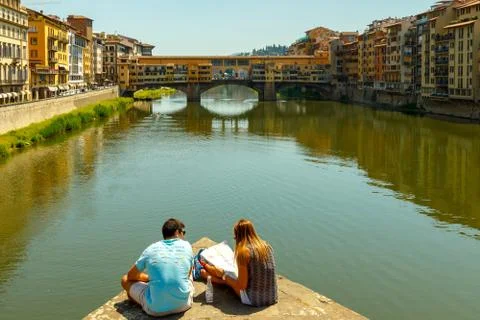 Florence. Ponte Vecchio. Stock Photos
