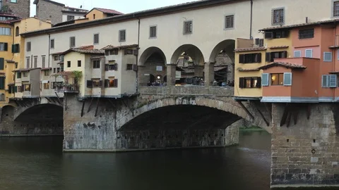 Florence ponte vecchio time lapse Stock Footage 96720086