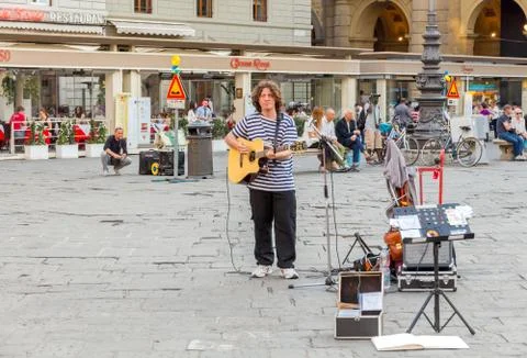 Florence. Republic Square Stock Photos