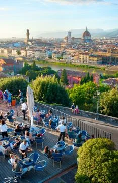 Florence restaurant Stock Photos